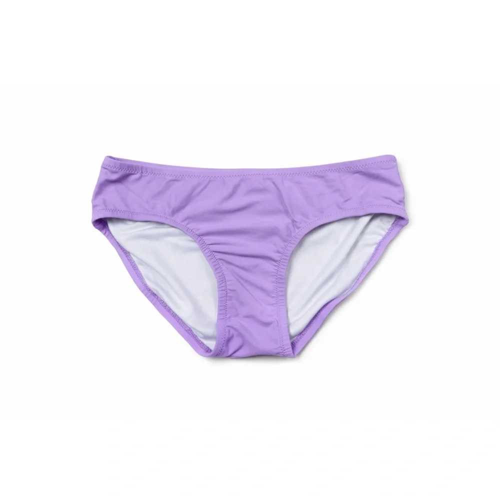 Primary Light Purple Lilac Lavender Bikini Swim Bottoms Girls Size 12